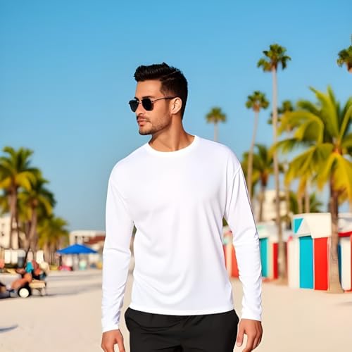 INGEAR Swim Shirts for Men UPF50+ Sun Protection Shirts Mens Long Sleeve Mens Rash Guard4