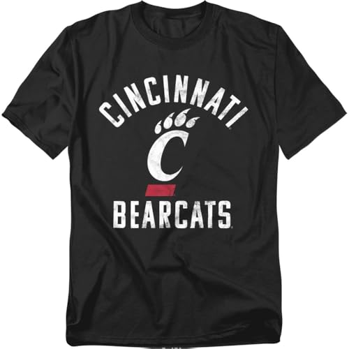 University of Cincinnati Official Bearcats Logo Unisex Adult T Shirt,University of Cincinnati, Medium