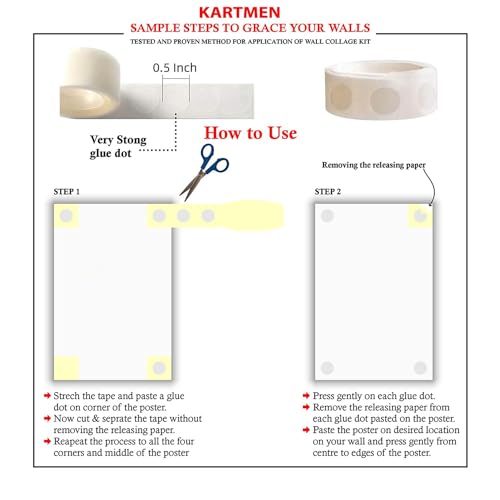 KARTMEN set of 40 mix anime wall poster for room long size (12x4.5 inch) wall poster of anime Wall Art For Bedroom, Living room, Office - Glue Dots Included