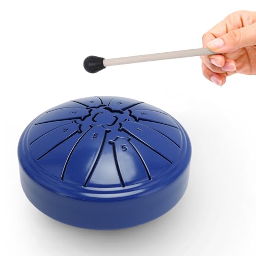 Mini Steel Tongue Drum 4 Inch 8 Notes miniatura 3