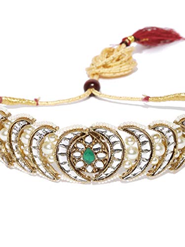 Women's Graceful Kundan & Traditional Choker Necklace Set