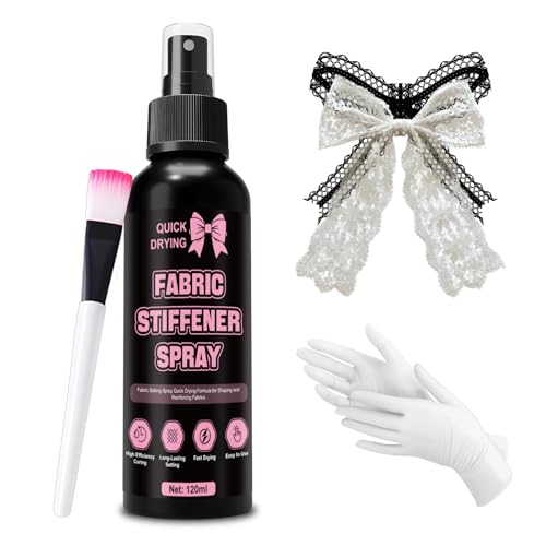 WEILAOK Endurecedor Textil, Endurecedor Textiles Impermeable, Almidon Liquido para Ropa, Transparente y de Secado Rápido, Ideal para Fijar Algodón, Lana, Mezclilla y Otras Telas, 120ml