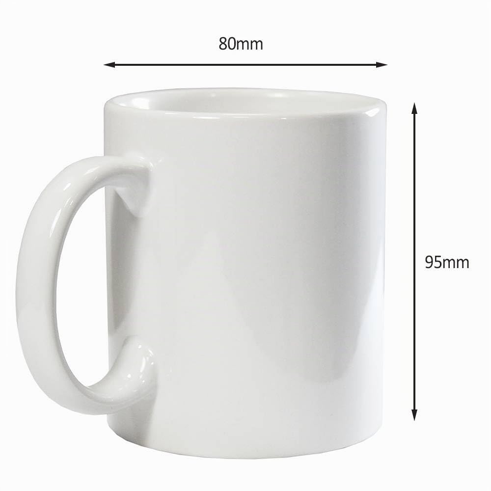 36 Tasses à Sublimation Blanches 325ml Recouvert En Polymère Vierges Grade AAA Céramique Personnalisé Presse à Chaud Boîte en Carton Lave-Vaisselle Micro-Ondes [5 Feuilles de Sublimation GRATUITS]