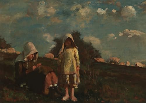 Tableau Winslow Homer pour décoration chambre affiche vintage champêtre salon 60x90cm