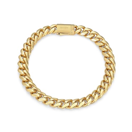 JAXXON Cuban Link Men's Bracelet - Box Clasp
