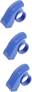 HOMSFOU 3 Piezas Máquina De Embalaje Dispensador De Cortador De Cinta Dispensador De Cinta Sellador De Cajas De Cartón Cinta Base Fija Azul Color Aleatorio