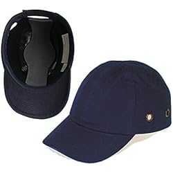 Elemento De Protección Para La Cabeza ENJOHOS Gorra de Protección Industrial Antigolpes Unisex Seguridad de Caso Duro con Velcro para Trabajo, Azul