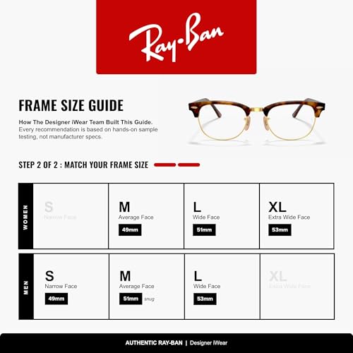 Image of Ray-Ban RX5154 Clubmaster Square Eyeglasses for Men for Women