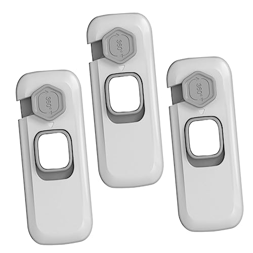 JUMPLAWN 3 piezas Cerraduras de Seguridad para Pinch Multiusos Instalación Protección para Puertas para