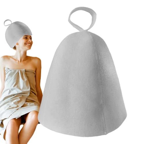 Celuicion Chapeau de bain de sauna, chapeau de sauna pour hommes,Isolation thermique Isolation Porte de douche | pour douche à vapeur de bain avec chapeau de sauna en feutre confortable pour