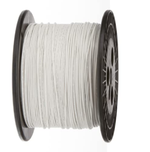 1 Pcs 1000 ft White Solid Hook Up Wire 18 AWG Gauge 300 Volts 0.0403