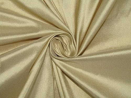 Soie Dupion crème doré 54" haute couture pour robe de mariée de luxe