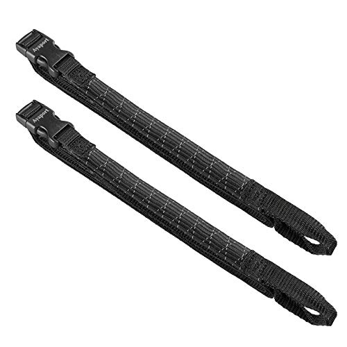 Ayaport Motorcycle Luggage Straps Adjustable Pack Stretch Straps 12'' -42'' Black/Reflective for...