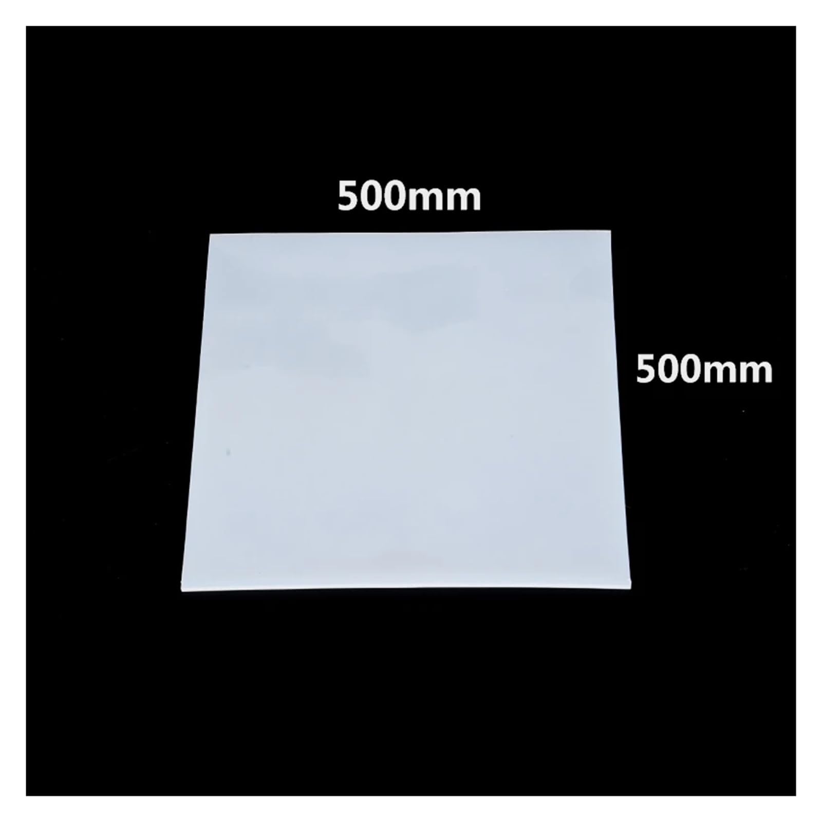 1 stück Gummi Blatt silikon transparent transparent transluzent Platte Matte hohe temperaturbeständigkeit 100% pad 500x500mm (Size : 8mm)