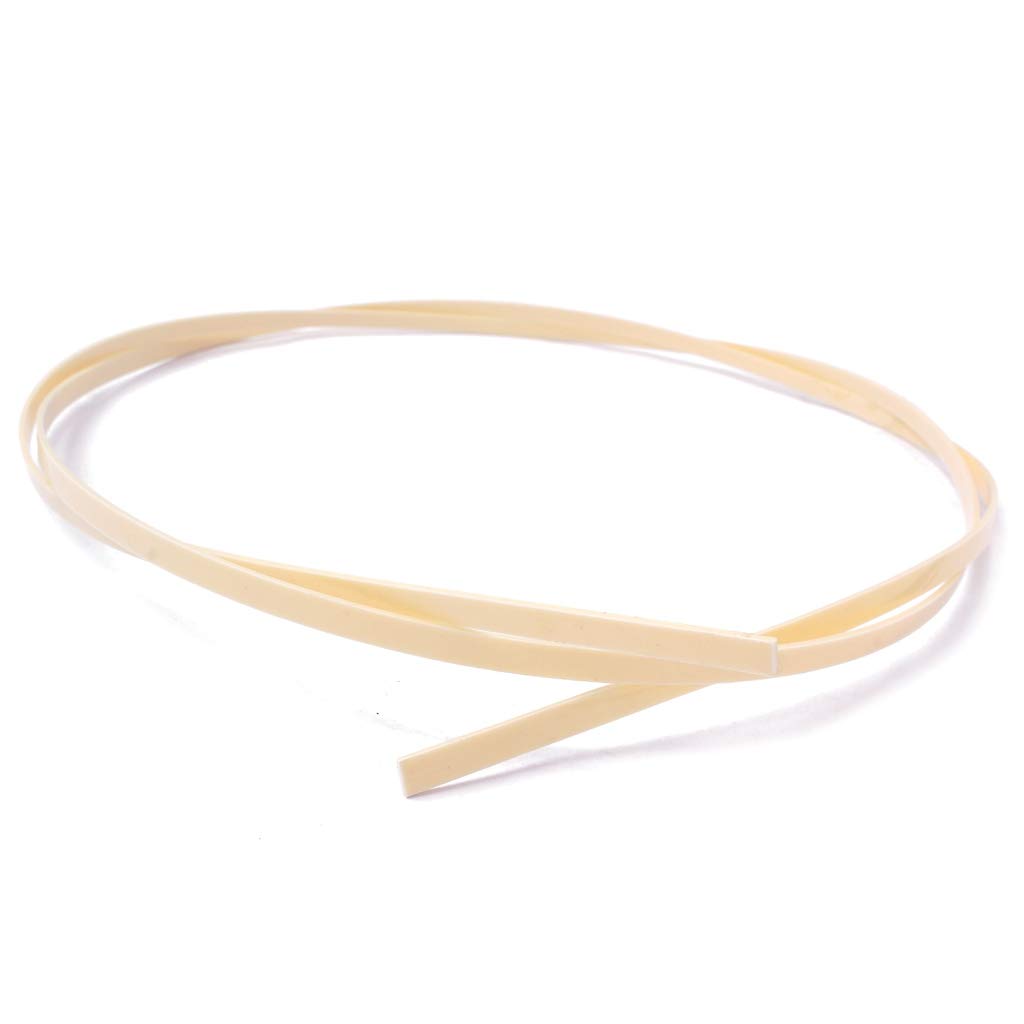 Bloepum 5 Pcs Guitar Binding Purfling Strips ABS Guitar Parts Accessories for Luthier Supplies for Guitar Mandolin Ukulele Cream