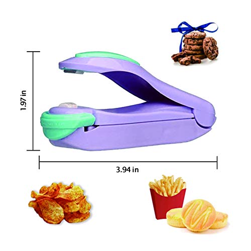 Portable Mini Sealer, Portable Household Sealing (Purple)