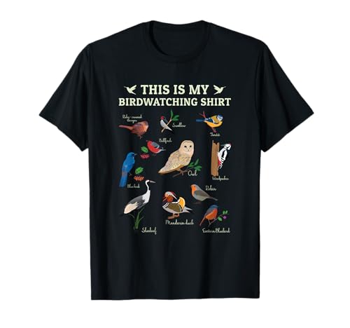Cool Bird Lover Birdwatching Present Birdwatcher Birder Gift T-Shirt