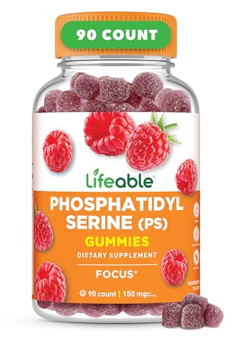Lifeable Phosphatidylserine Gummies (PS) | 150mg | Great Tasting Focus