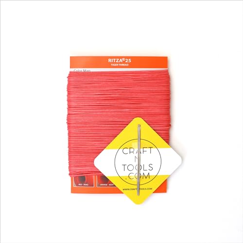 Hilo encerado Ritza Tiger 1.0mm Rosa Peony miniatura 2