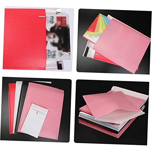 UTHCLO Bright Pink Bubble Mailers 50pcs Bubble Storage Bag Shockproof Packaging 15x11cm Waterproof Mailer Pouches