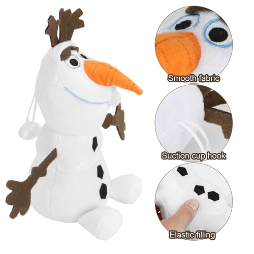 Zaloife Plüschtier Stofftier Schneemann 25cm, Kuscheltier Snowman Plush, Plüsch Puppe Geschenk, Weiß