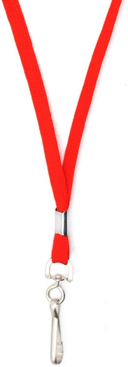 NSSP ID Card Holder with Neck Lanyard & Retractable Reel YOYO (Made in India) (Red, Pack of 100) 2