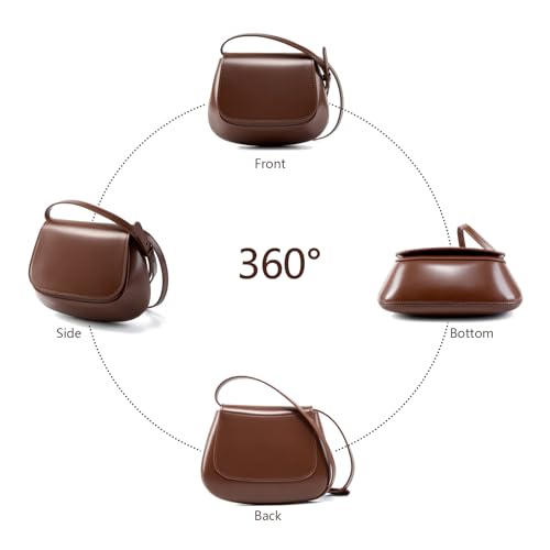 Crossbody Bags for Women Trendy Shoulder Purse Genuine Leather Bag with Adjustable Strap4