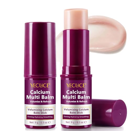 Calcium Multi Balm Stick – 2PCS Koreanischer All-in-One Pflegestick mit Collagen. Feuchtigkeitsspendend, straffend und Anti-Aging für Augen, Hals & Gesicht