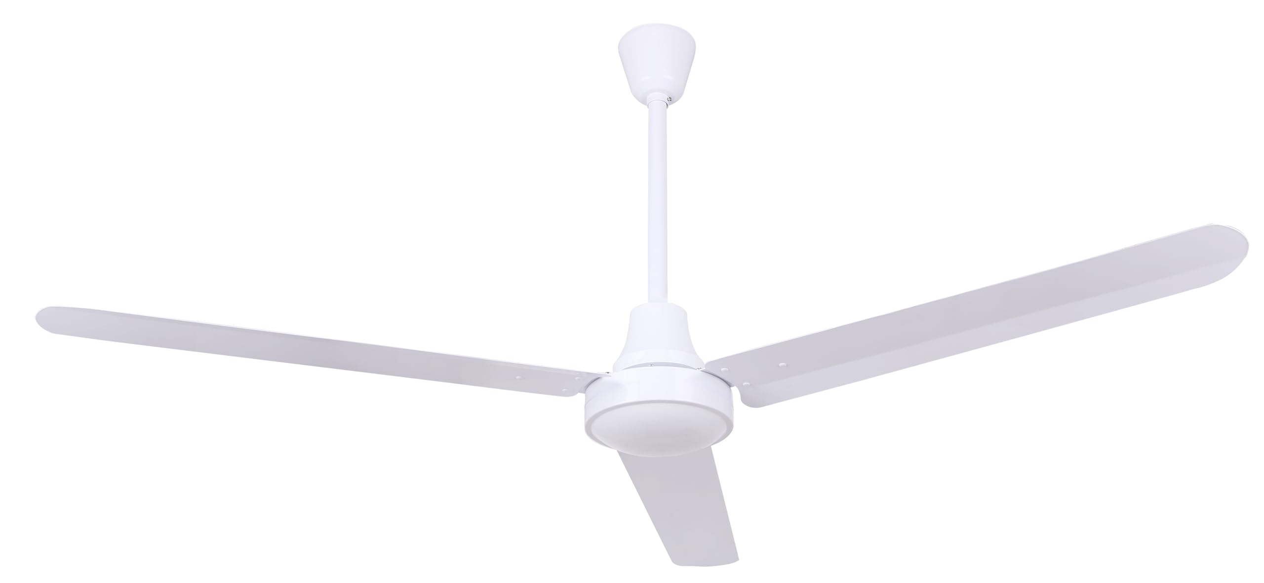 (incomplete) Canarm CP60D11N High Performance Industrial DC Ceiling Fan, 60-Inch - Sleek White, Downrod Mount, Ideal for Spacious Commercial & Residential Areas