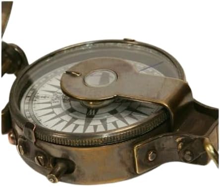 Handmade WWII Military Pocket Brass Compass Antique Nautical Vintage Gift