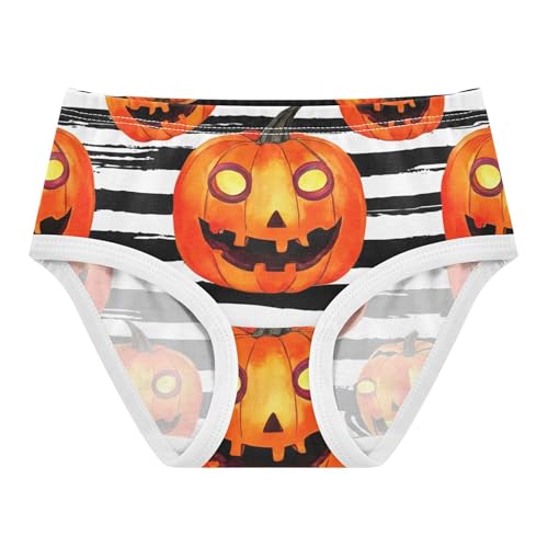 Pattern Girls Underwear Toddlers 2t Cotton Little Girl Panties Evil Jack Lantern Pumpkins Halloween Undies Kids Briefs