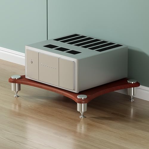 Zestaw stereo ze stojakiem na multimedia, 1-4-poziomowy regał audio, stojak na AV, szafka do gier, półki audio wideo, organizer na konsole do gier, półki wieżowe do przechowywania nośników audio i