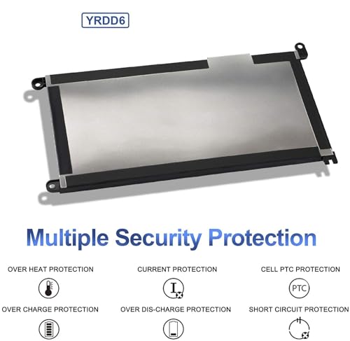 Wefly YRDD6 Laptop Battery Compatible for Dell Inspiron Latitude Vostro Series YRDD6 3 Cell 42Wh Battery VM732 1VX1H Laptop Battery - Image 5