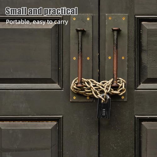 Candado de combinación para uso exterior en cobertizos y garajes CLISPEED de 4 dígitos 8