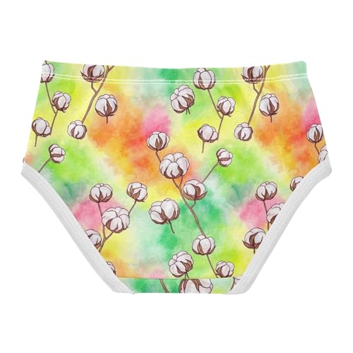 Cotton Flowers Branches Watercolor Girls Underwear Toddlers 2t Cotton Girl Panties Cute Personalized Underpants Briefs2