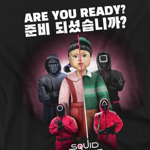 T-shirt Squid Game Season Three vêtement manches longues noir en coton de qualité supérieur - 2
