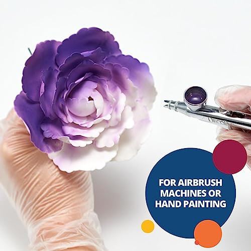 image for Bakery Crafts Premium Airbrush Food Coloring, 6 Bottle Assortment, 3.6