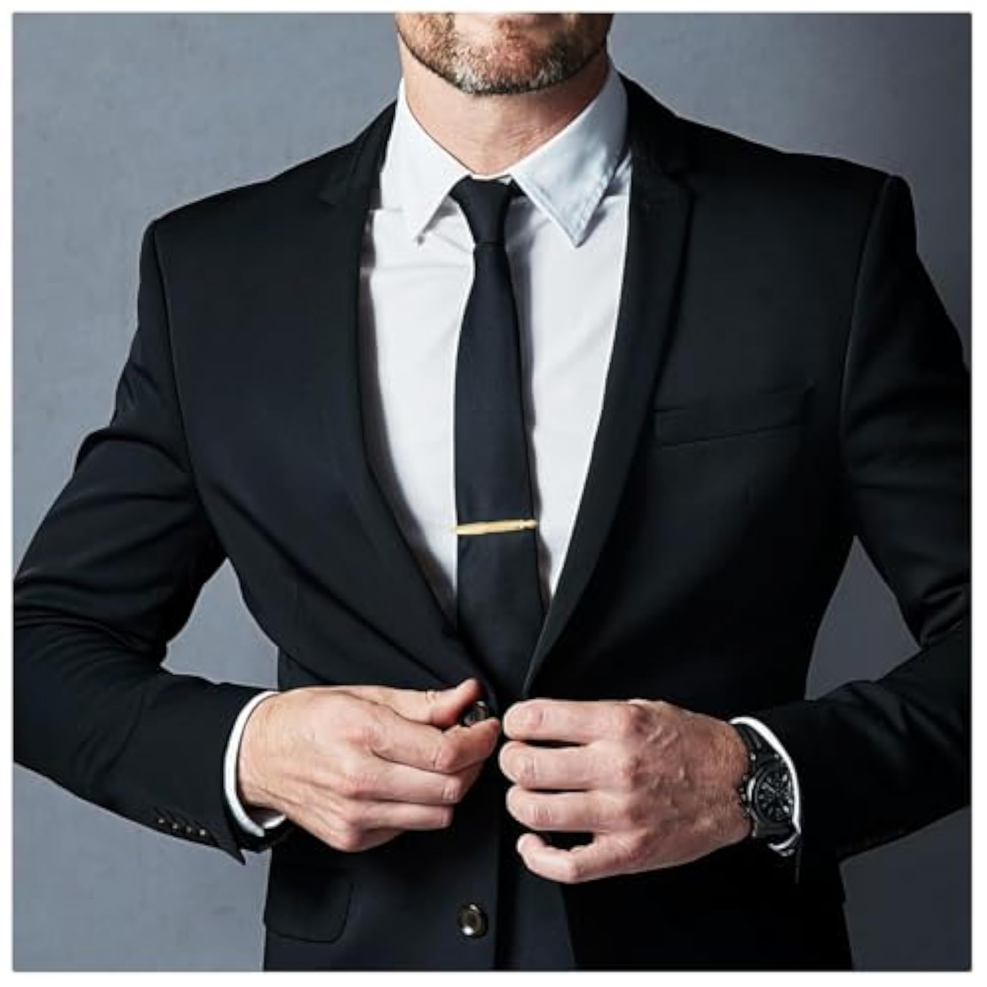 Men's Gold Plated Elegant Tie Pin for Formal Attire