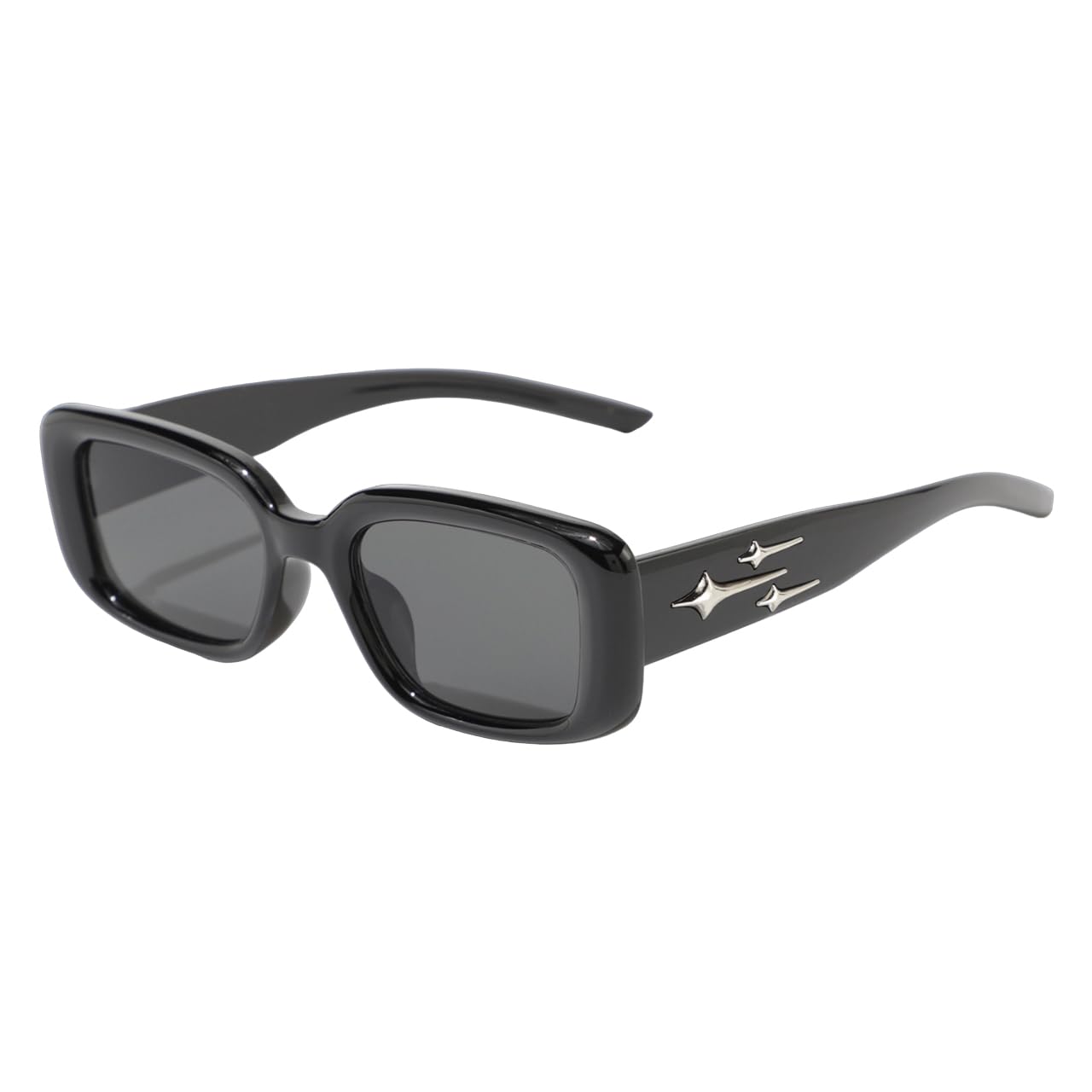 syga Women's Square Retro Sunglasses For Adult (Black)-picture-44