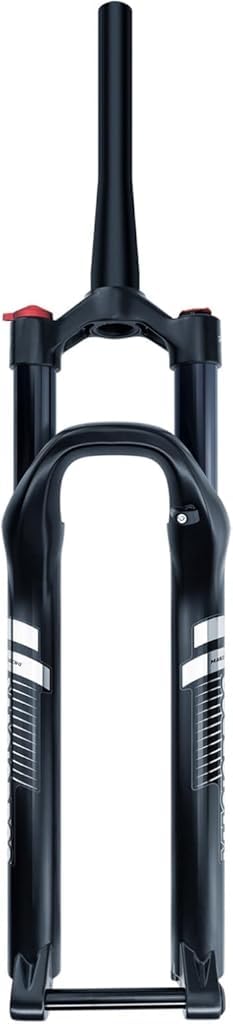 HOMSXPAC Mountain Bike Forks 27.5/29inch Bikes 1-1/8" Straight/tapered Front 120mm Travel Rebound Damping Manual/Remote 15 * 100mm Thru Axle(Tapered-manual,BLACK_