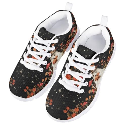 Doojoayie Girls Running Shoes Comforatble Tennis Shoes for Kids School Casual Sneakers Holiday Theme2