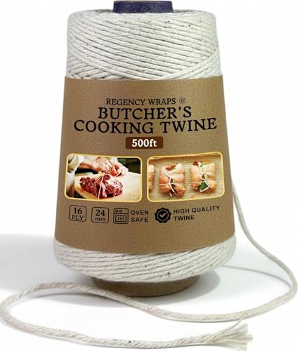Image of Regency Wraps Butchers Cooking Twine, Heavy Duty Cotton 500 Ft 1 Pack