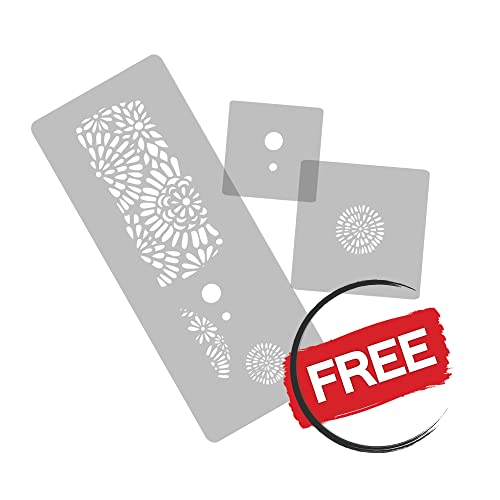 NAKLEO Stencil Riutilizzabile di Plastica Murale