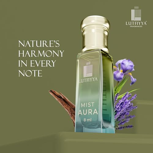 Image of Non-Alcoholic Attar Roll-On Perfume Oil (Pack of 2, 8ml Each) | Great Chief & Mist Aura | Long Lasting Floral Fragrance with Cardamom, Patchouli, Vanilla, Lavender & Jasmine | For Men & Women