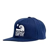 Humu Surf - Wave Snapback Cap - Beach Hats for Men and Women Designed for Sun Protection When Surfing or Stand Up Paddle Boarding Blue
