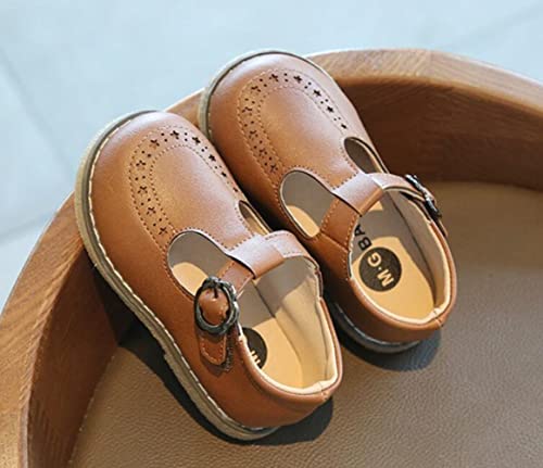 Girls School Uniform Shoes T-Strap Flats Dress Shoes3