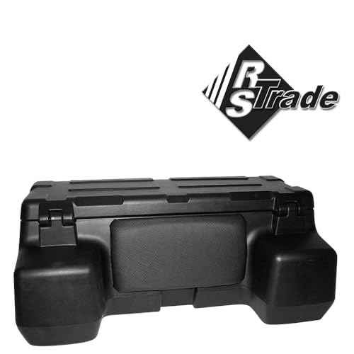 RS Trade 150 L Quad - ATV Universal Transport Koffer Topcase aus hochwertigem Kunststoff, abschliessbar und mit Rückenlehne. Inkl. Montagematerial und verstärkter Bodenschale