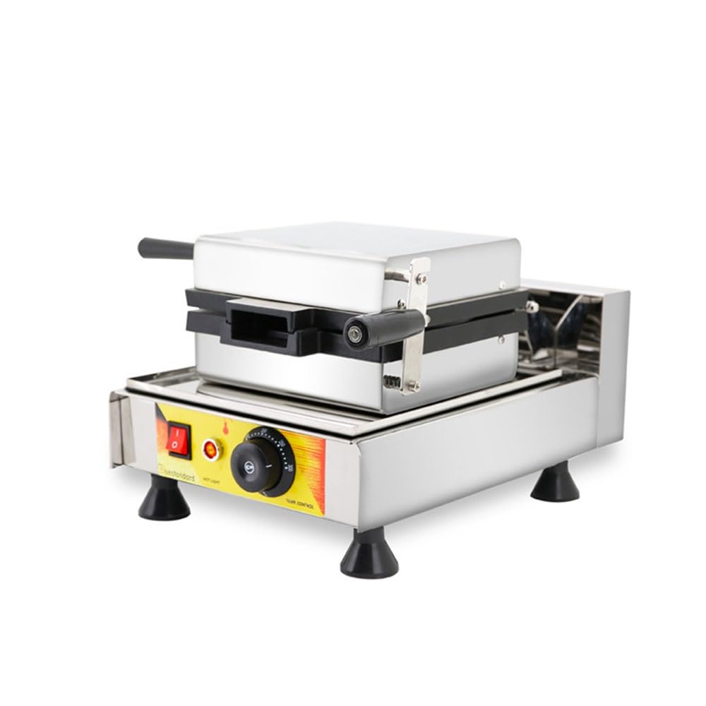 Máquina para Hacer gofres belgas de 2 rebanadas, Plancha eléctrica para gofres, Control de Temperatura y Tiempo, Antiadherente, Calentamiento Uniforme por Ambos Lados, adecua(