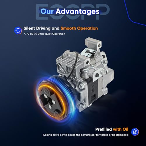 Image of ECCPP AC Compressor Fit for Mazda CX-7 2.3L 2007 2008 AC Compressor for Car