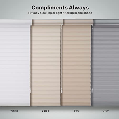 Abocide Custom Cut To Size Shangri-La Roller Sheer Shades, Corded & Light Filtering Shade, Dual Layer Shades Privacy Light Control For Windows (Beige) #TOP3